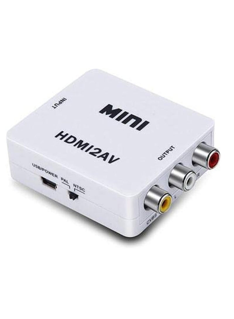 محول Mini AV إلى HDMI – محول RCA إلى HDMI بدقة 1080P للتلفزيون، DVD، VHS، وأجهزة الألعاب  - Image 2
