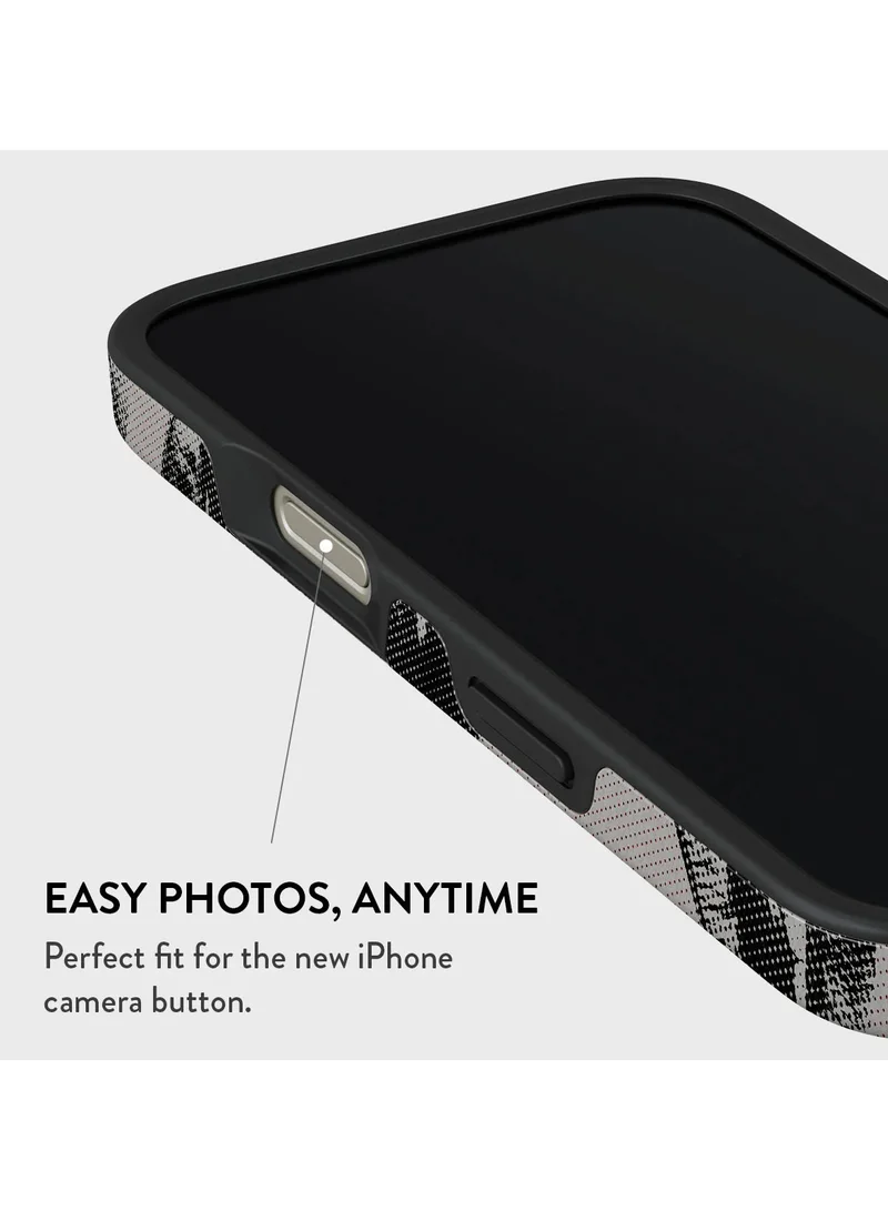 بورجا جراب iPhone 16 pro، قطعتان من الغلاف الصلب + بطانة داخلية من السيليكون TPU، ممتص للصدمات، يمكن الوصول إلى جميع المنافذ، إطار مرتفع لحماية الشاشة والكاميرا، طباعة عالية الجودة لا تتلاشى أبدًا، رمادي نيكست ميستيك