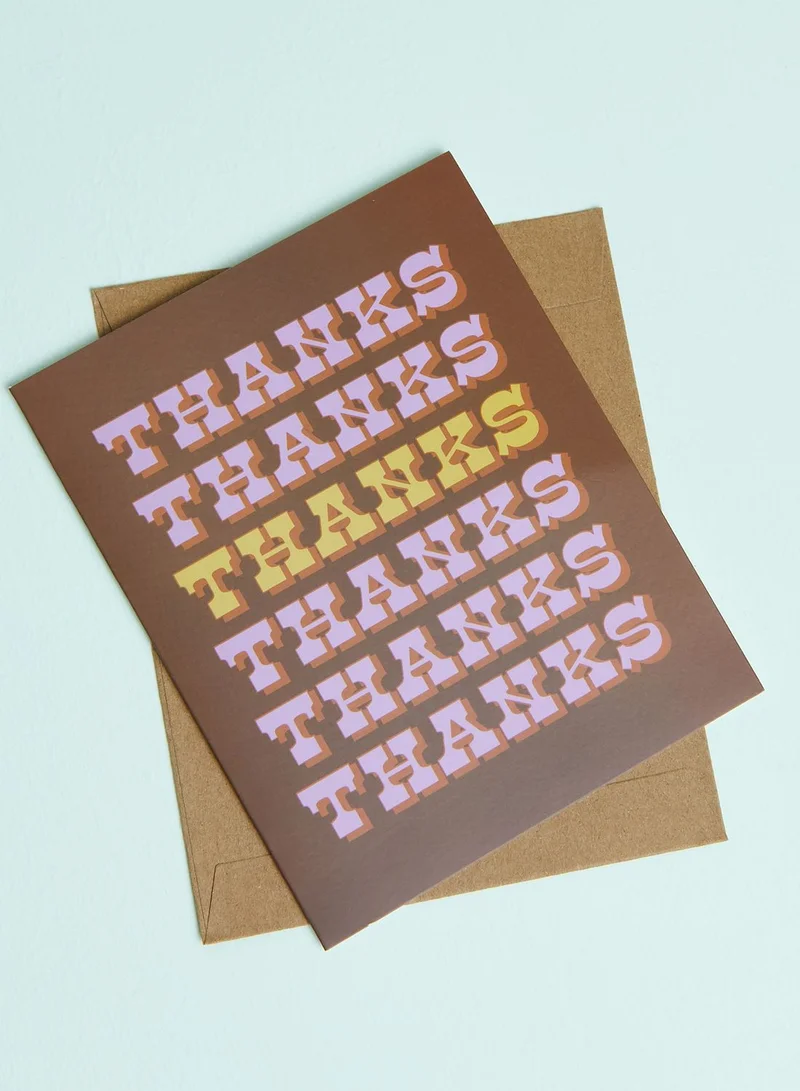 Typo Thank Repeat Card