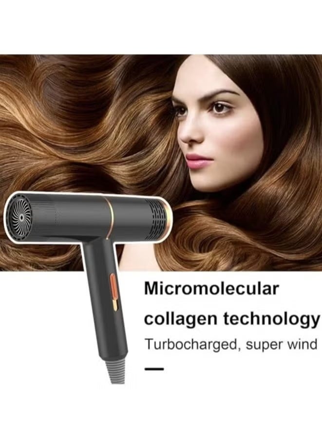 Denx DX1348 Low Noise Fast Drying Hair Dryer, Blow Dryer, Hot and Cold Wind, Professional Salon Hairdressing Tool for Hair Care - Image 4