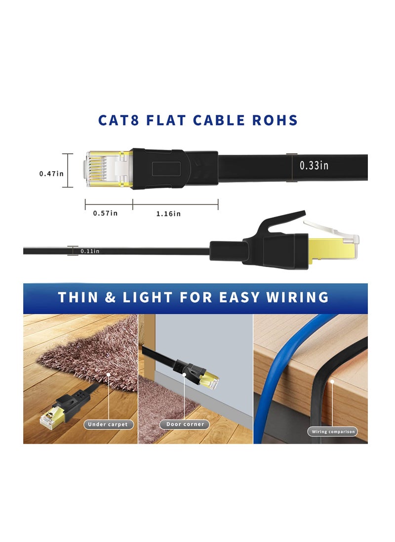 Anmi 30m CAT8 High Speed Ethernet Cable Black  - Image 3