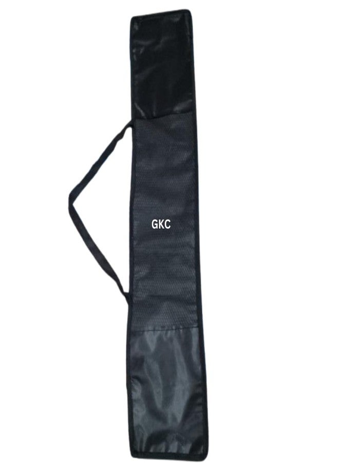 GKC Nylon Cricket Bat Cover, Standard Strap, Black Colour Suitable for All Size Bats - Image 1