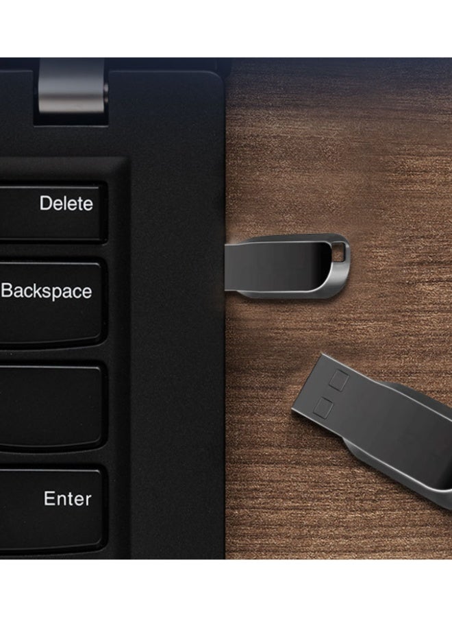 1 تيرا بايت USB 3.0 عالية السرعة فلاش محرك قلم معدني مقاوم للماء أسود - Image 2