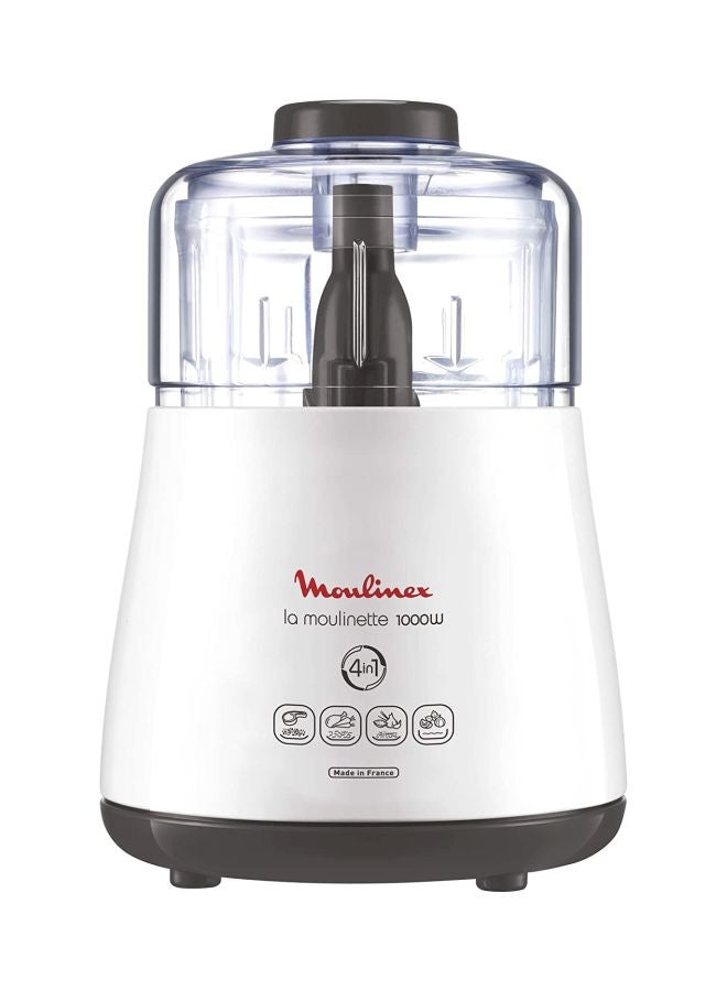 مولينكس مفرمة كهربائية 300 ml 1000 W DPA144) أبيض/ شفاف - Image 1
