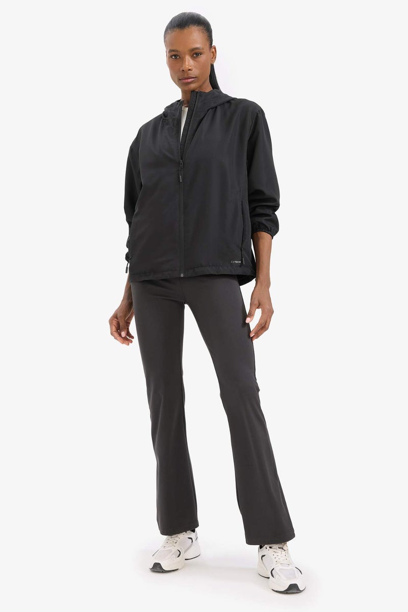 DeFactoFit Regular Fit Hooded Zippered Waterproof Jacket - Image 2