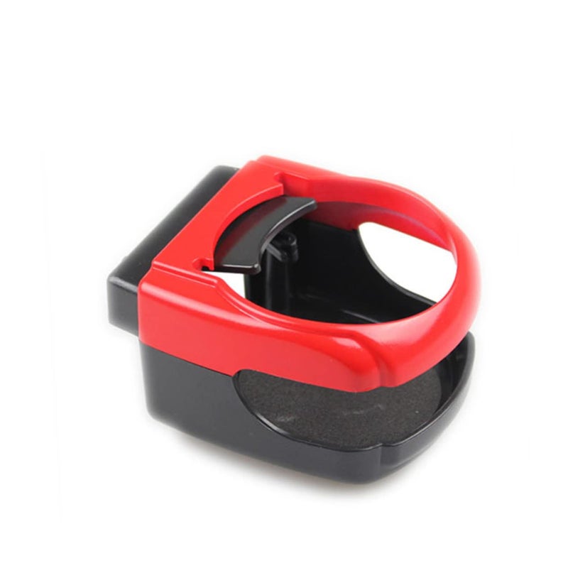 Red Car Cup Holder Flexible Clip For Horizontal Vents Holds Cans And Small Bottles - Image 2