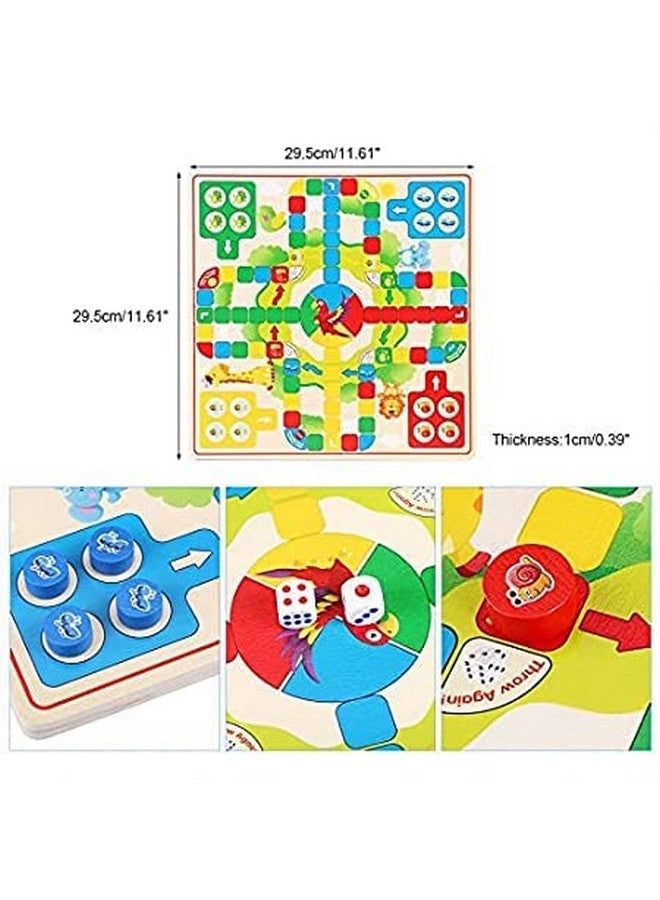 TRU TOYS TRU TOYS Wooden Frame Chinese Checkers + Ludo 2 In 1 Board Game With 1 Set Of Plastic Checkers Coin & 1 Set Of Ludo For Adults&Kids Superb Family Office Game, Picnic Toys 3+ Years  - Image 4