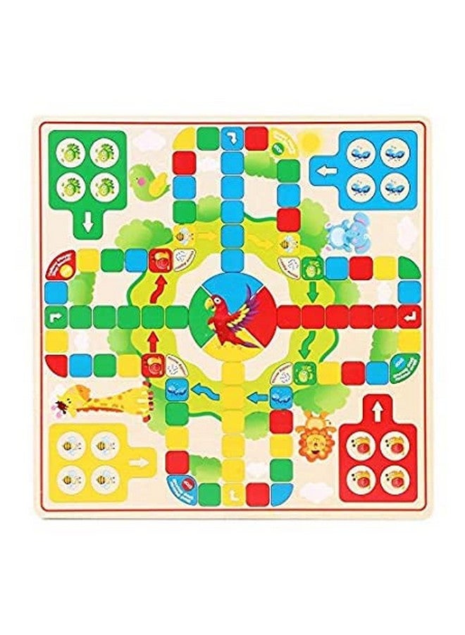 TRU TOYS TRU TOYS Wooden Frame Chinese Checkers + Ludo 2 In 1 Board Game With 1 Set Of Plastic Checkers Coin & 1 Set Of Ludo For Adults&Kids Superb Family Office Game, Picnic Toys 3+ Years  - Image 2