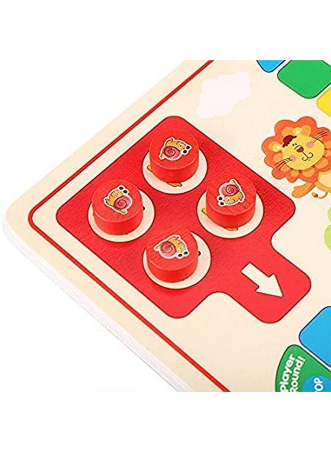 TRU TOYS TRU TOYS Wooden Frame Chinese Checkers + Ludo 2 In 1 Board Game With 1 Set Of Plastic Checkers Coin & 1 Set Of Ludo For Adults&Kids Superb Family Office Game, Picnic Toys 3+ Years  - Image 5