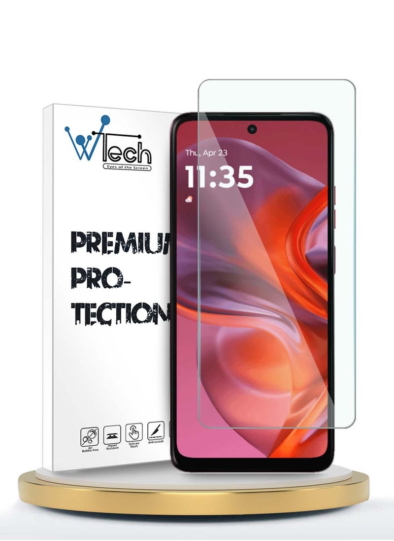 دبليو تيك موتورولا موتو G05 4G 2025 / موتورولا موتو G15 4G 2025 / موتورولا موتو G35 5G 2024 WTech Premium Series حامي شاشة زجاجي مقسى 9H 2.5D - شفاف  - Image 1