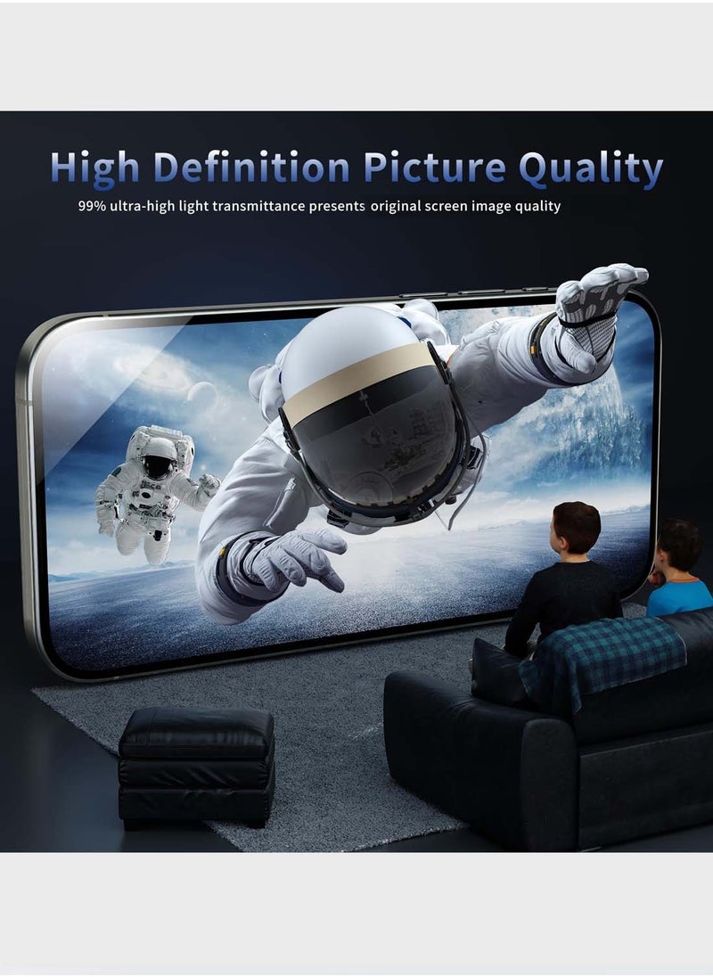 دبليو تيك موتورولا موتو G05 4G 2025 / موتورولا موتو G15 4G 2025 / موتورولا موتو G35 5G 2024 WTech Premium Series حامي شاشة زجاجي مقسى 9H 2.5D - شفاف  - Image 5