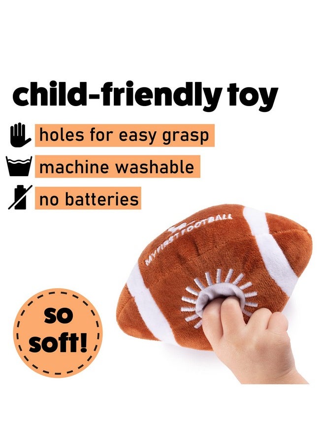 Plush Creations Plush Baby Football Rattle | Baby Football Toy | Learning Content | Great Gift for Baby and Toddler Girls or Boys | 0-36 Months  - Image 3