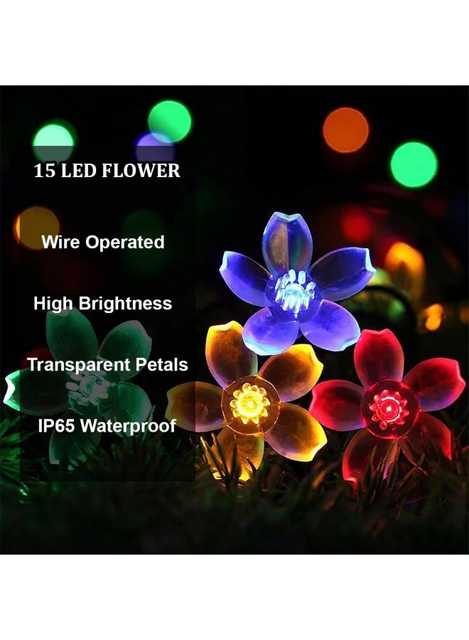 fizzytech أضواء خيوط الجنية الزهرية من فيزيتيك لتزيين المنزل، أضواء ديوالي للحفلات، أعياد الميلاد، ديوالي، عيد الميلاد (3 متر 15 LED، متعددة الألوان) - Image 5