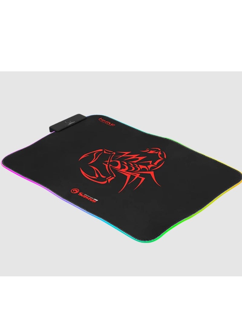 MARVO MG08 USB Gaming Mousepad with 3 RGB Effects Black - Image 2