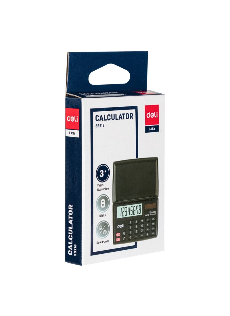 Deli Pocket Calculator With Dual Power And 8 Digit Display  - Image 5