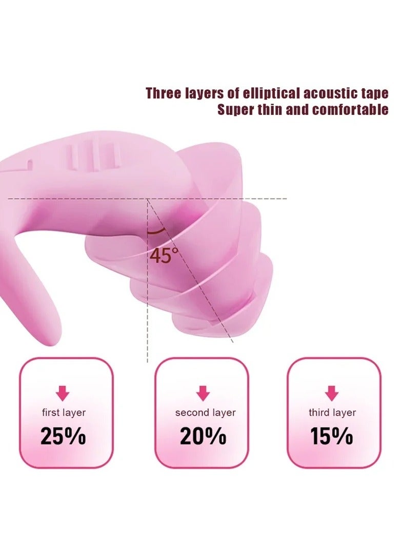 AROAQ Soft Silicone Ear Plugs for Sleeping Sound Insulation Ear Protection Anti-Noise Plugs for Travel Silicone Noise Reduction  - Image 4