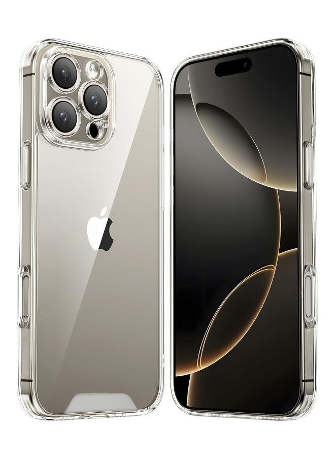 Clear Case for iPhone 16 Pro Max - Drop Protection, Scratch Resistant, Anti-Yellowing with Dual Layer Protection, Slim and Clear Design