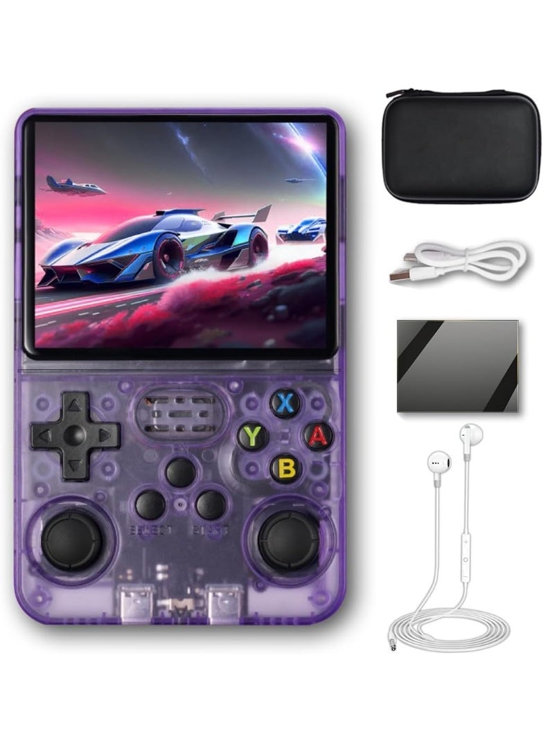 MUNTAQI R36S Handheld Game Console – Retro Game Pad with 3.5" 640x480 HD Screen, Quad-Core 64-Bit Processor, 28 Emulators, 128GB TF Card Support, Built-in Classic Games, Portable Gaming Player with Fast Charging - Image 5