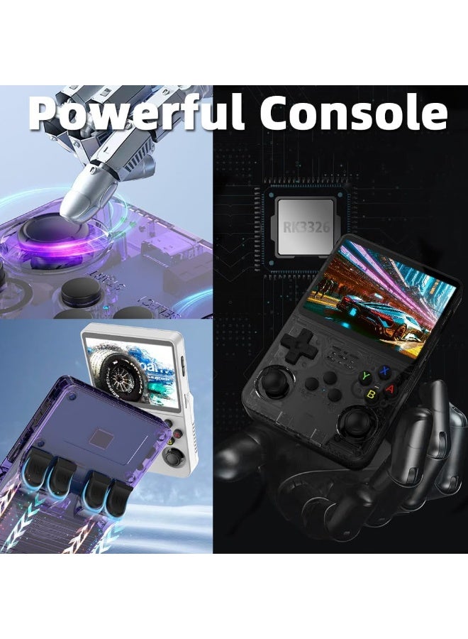 MUNTAQI R36S Handheld Game Console – Retro Game Pad with 3.5" 640x480 HD Screen, Quad-Core 64-Bit Processor, 28 Emulators, 128GB TF Card Support, Built-in Classic Games, Portable Gaming Player with Fast Charging - Image 2