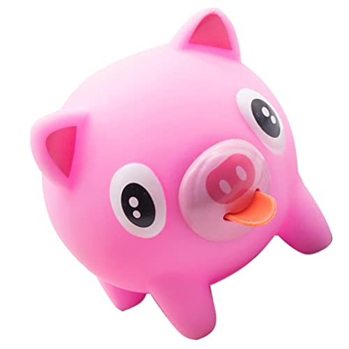 NUOBESTY Squeezing Pig Animal Squeeze Stick Out Slow Rising Piggy Screaming for Decompression Relief Pink Stongue Squeaky Doll Party Favors - Image 1