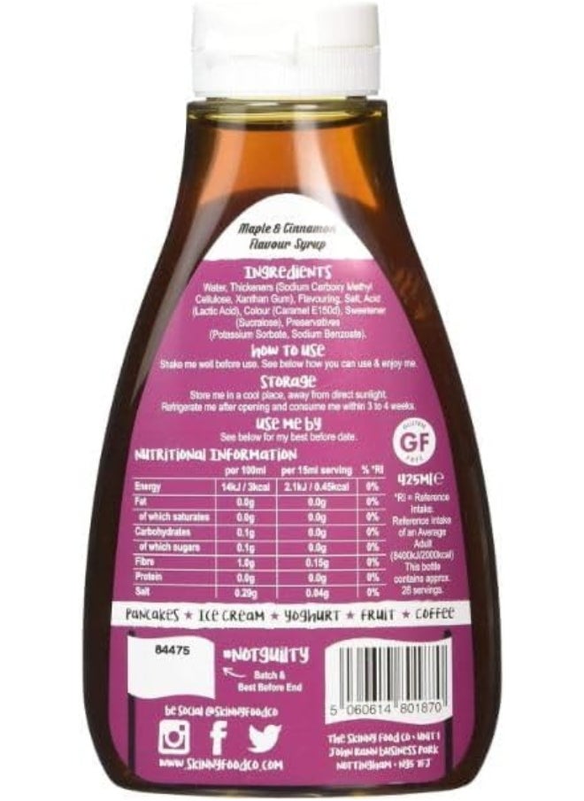 Maple And Cinnamon Syrup - 425Ml