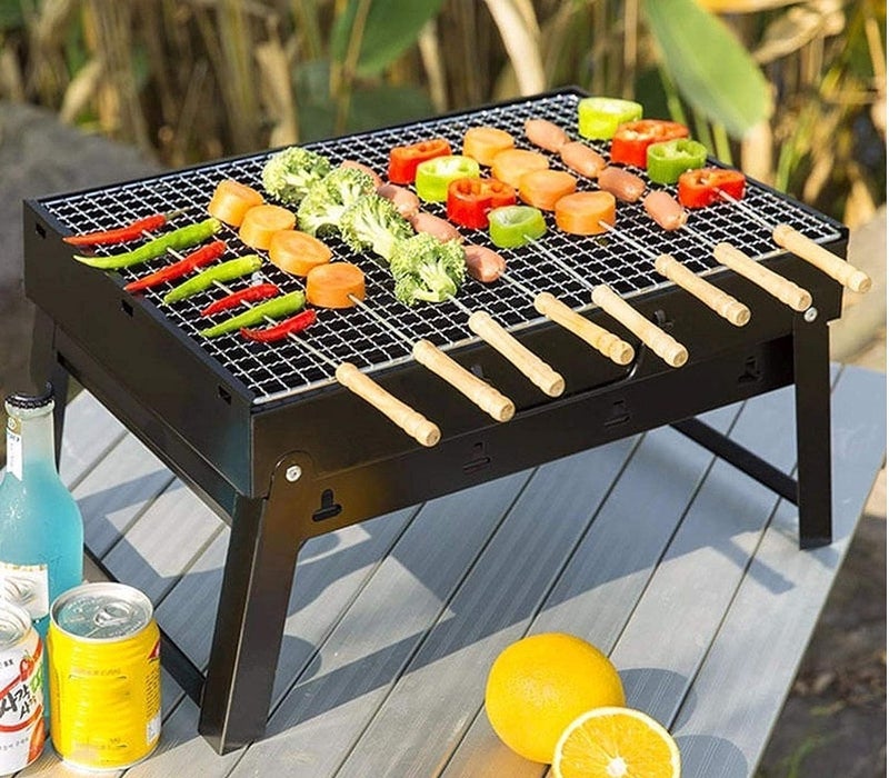 إسكدنيا شواية فحم محمولة  قابلة للطي مناسبة للتخييم في الهواء الطلق، شواية على الشاطئ، شواية م (فحم) - Image 3