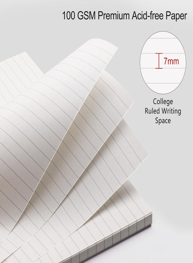 RETTACY Pocket Journal Notebook, 160 Lined Pages, A6 Mini Small Size (4.5" × 5.7"), for Work, Journaling, Writing, 100 GSM Thick Paper, Spiral-bound, Flexible Plastic Cover (Black) - Image 2