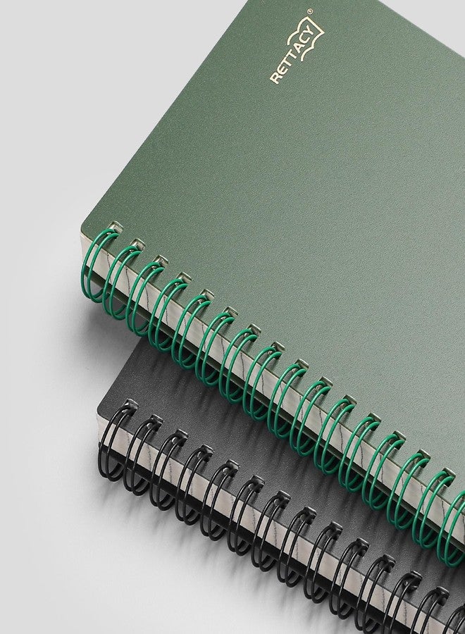 RETTACY Pocket Journal Notebook, 160 Lined Pages, A6 Mini Small Size (4.5" × 5.7"), for Work, Journaling, Writing, 100 GSM Thick Paper, Spiral-bound, Flexible Plastic Cover (Black) - Image 4