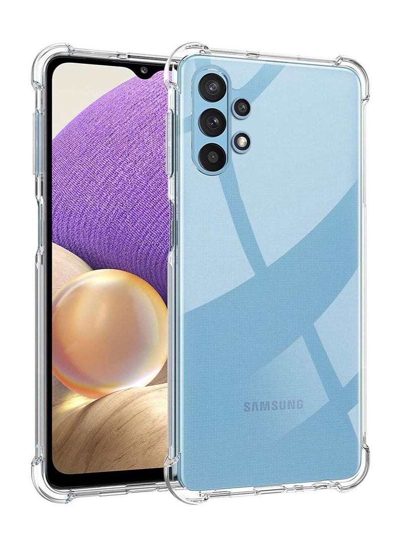غطاء حماية شفاف ناعم ممتص للصدمات لهاتف Samsung Galaxy A32 4G (شفاف) - Image 1