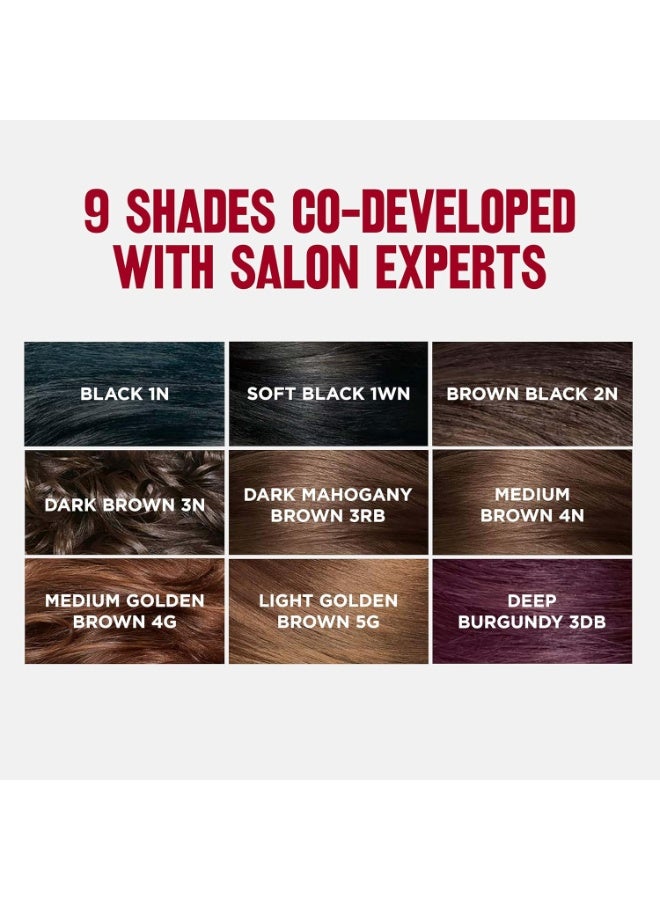 Revlon ColorSilk Permanent Hair Color For Women, Salon Perfect Hair Colour at Home with 100% Grey Coverage | Pro-Keratin & No Ammonia | Up to 8 Weeks of Colour | Shade - Medium Brown 4N (Pack of 1) - Image 5