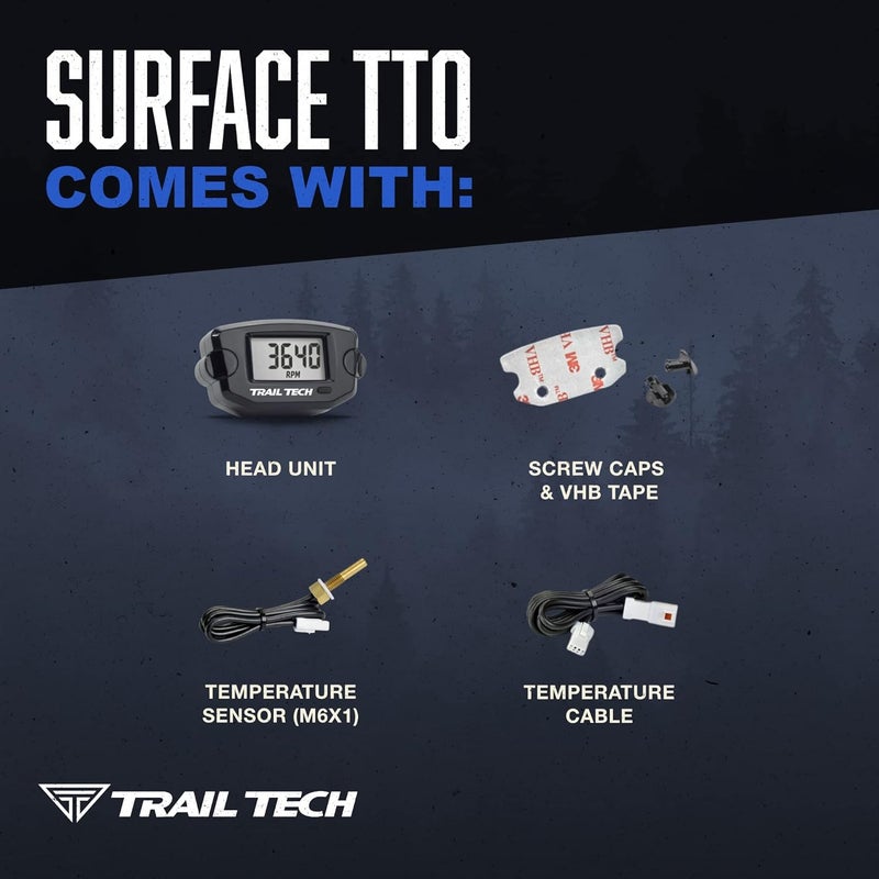 Trail Tech 742-ES3 TTO Temperature Digital Gauge CVT Belt Sensor Universal - Image 4