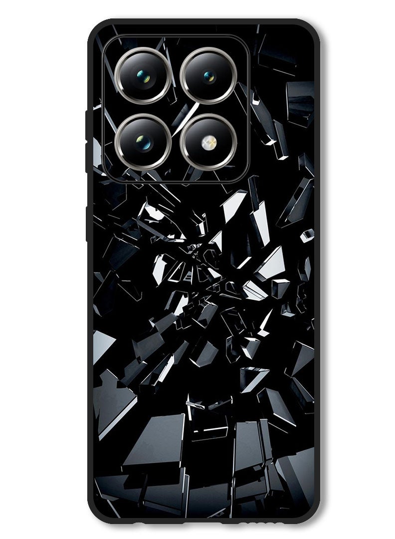 Theodor Case Compatible with Xiaomi 14T Pro Protection Shockproof Bumper Cover Black 1 - Image 1