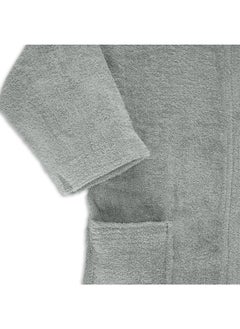 BYFT Daffodil (Grey) Premium 8 Year Kids Hooded Bathrobe (112x113 Cm) Terry Cotton, Highly Absorbent and Quick dry, Hotel and Spa Quality Bathrobe for Boy and Girl-400 Gsm  - Image 4