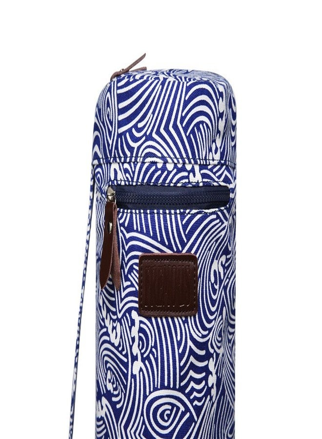 FREMOUS Yoga Mat Bag,Full-zip Exercise Yoga Mat Carry Bag for Women and Men - Double Storage Pocket,Easy Access Zipper, Adjustable Shoulder Strap and Handle,Fits Most Mats(wave) - Image 3