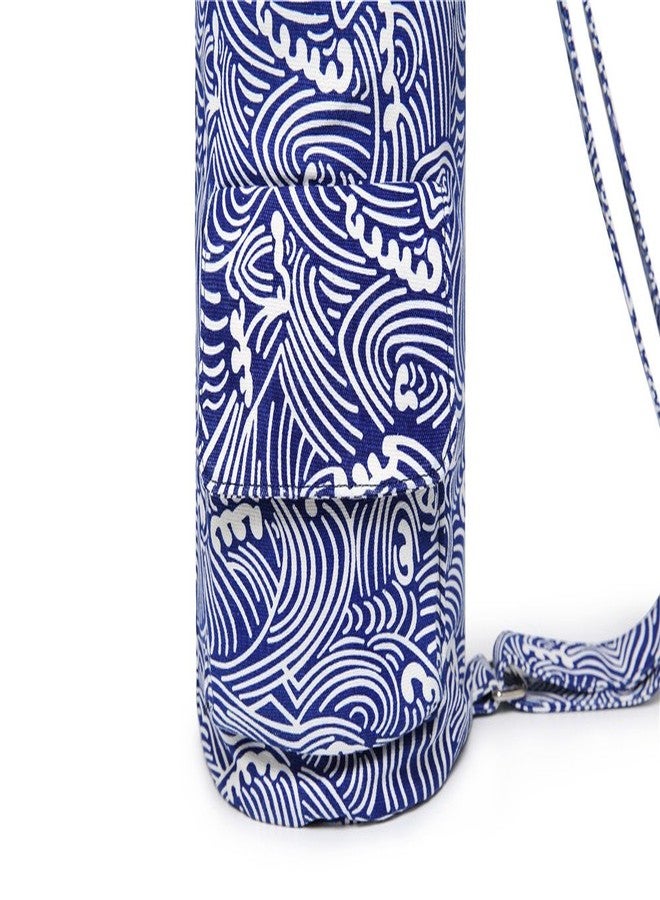 FREMOUS Yoga Mat Bag,Full-zip Exercise Yoga Mat Carry Bag for Women and Men - Double Storage Pocket,Easy Access Zipper, Adjustable Shoulder Strap and Handle,Fits Most Mats(wave) - Image 4