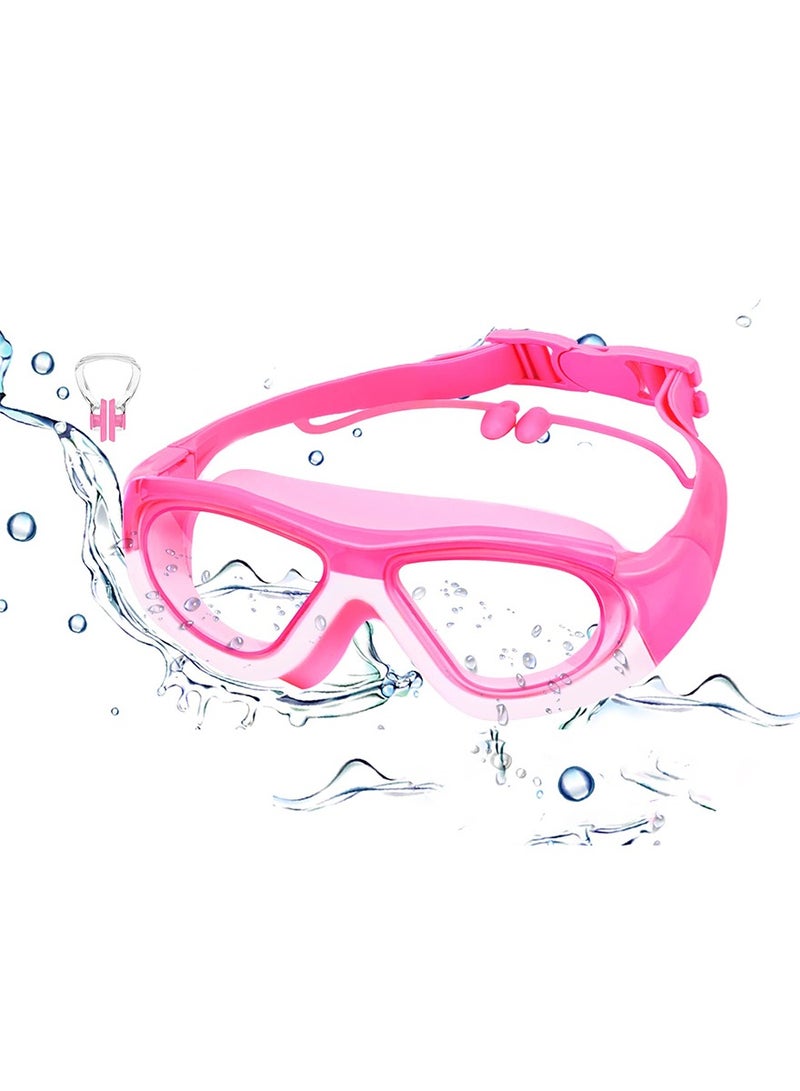 LEFAFA Kids Swimming Goggles, Anti-Fog No Leak Proof Waterproof Kids Swim Goggles with Soft Silicone, UV Protection Clear Vision Swimming Goggles Suitable for Kids 3-14 Boys and Girls - Image 1