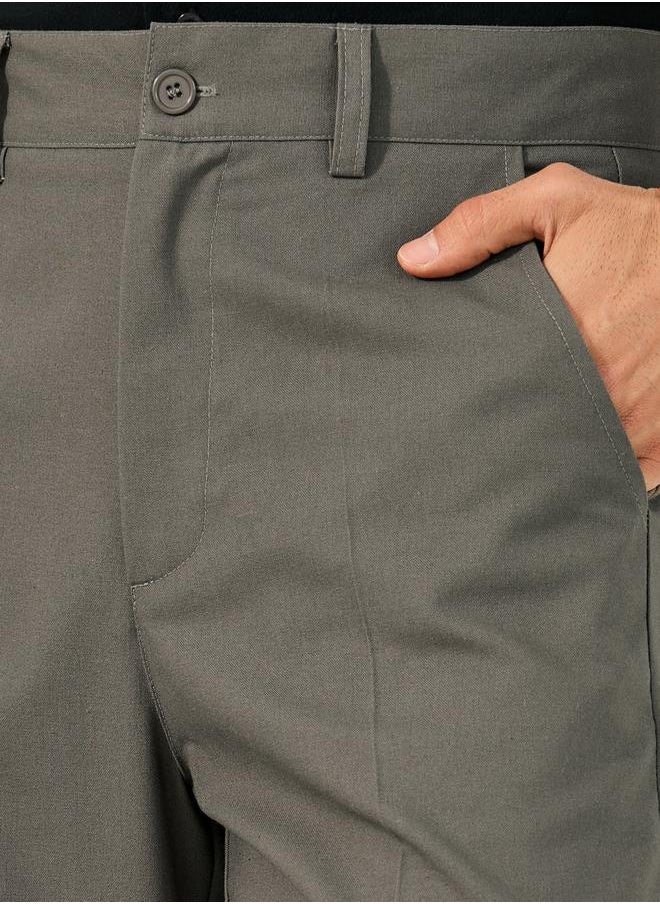 Styli Mid Rise Wide Leg Linen Blend Trousers  - Image 3