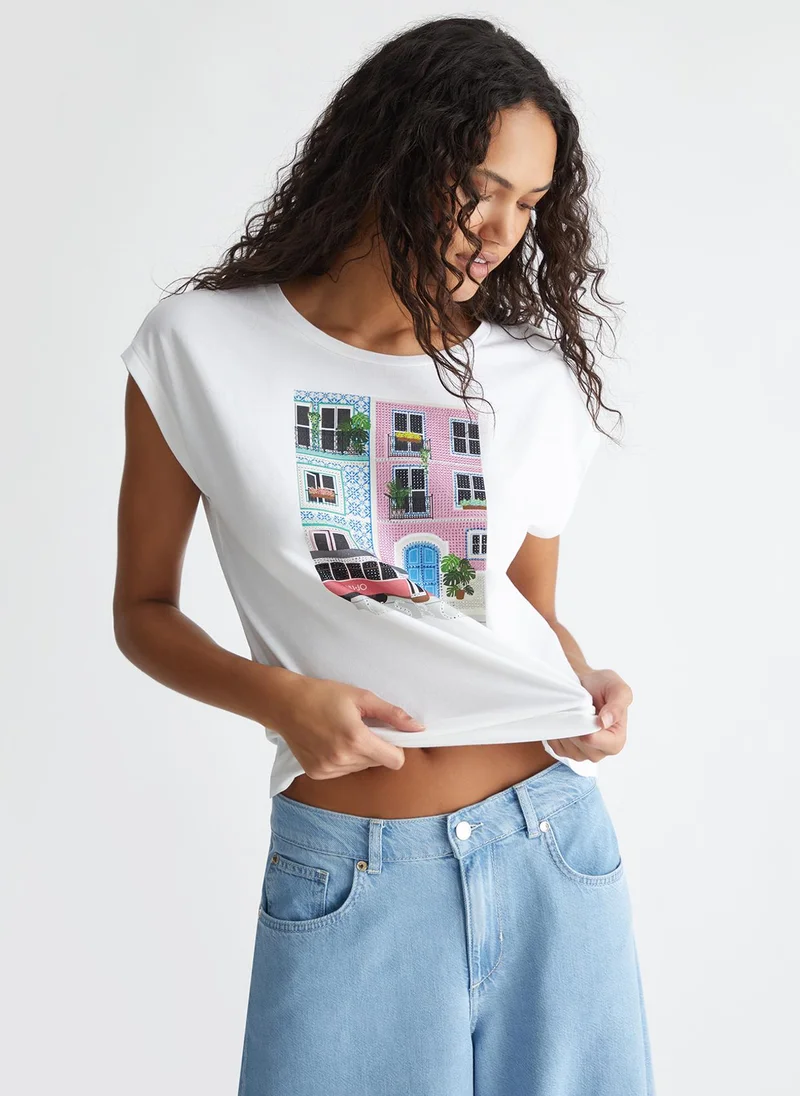 Liu Jo T-shirt with Lisbon print