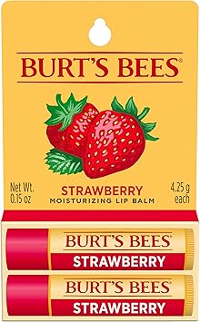 Burt's Bees Burts Bees Strawberry Moisturizing Lip Balm 015 oz Pack of 2 - Image 1