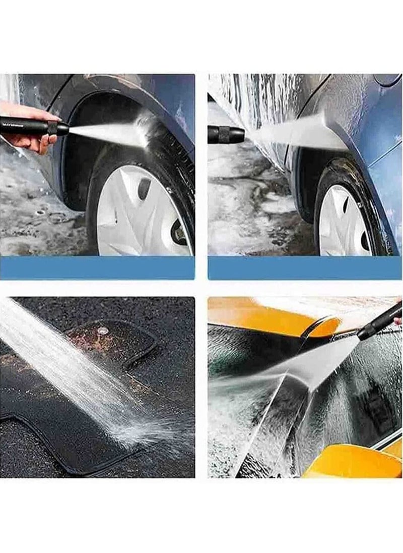 Generic - hanso Water Spray Gun, Car Wash Nozzle, High Pressure Nozzle Spray Water Gun, Water Jet Hose Nozzles Pipe For Gardening, Bike, Car Wash, Window Cleaning (Black) - Image 1