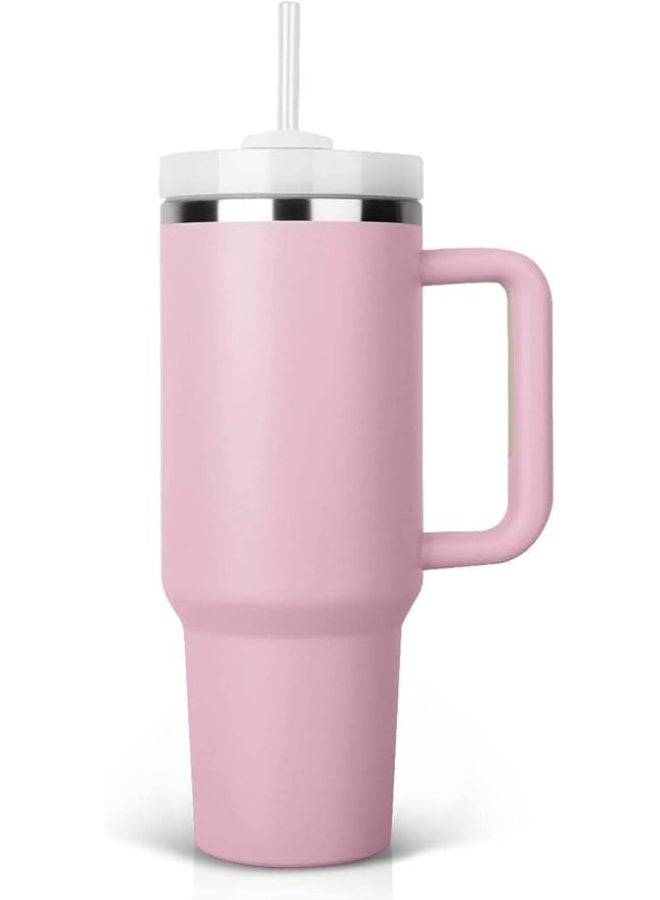 Stanley 40 oz Tumbler with Handle, Insulated Tumbler with Lid and Straw, Stainless Steel Vacuum Insulated Travel Coffee Mug Cup, Double Wall Metal Tumbler Maintains Cold Ice Heat for Hours,1182ml(Lilac) - Image 1
