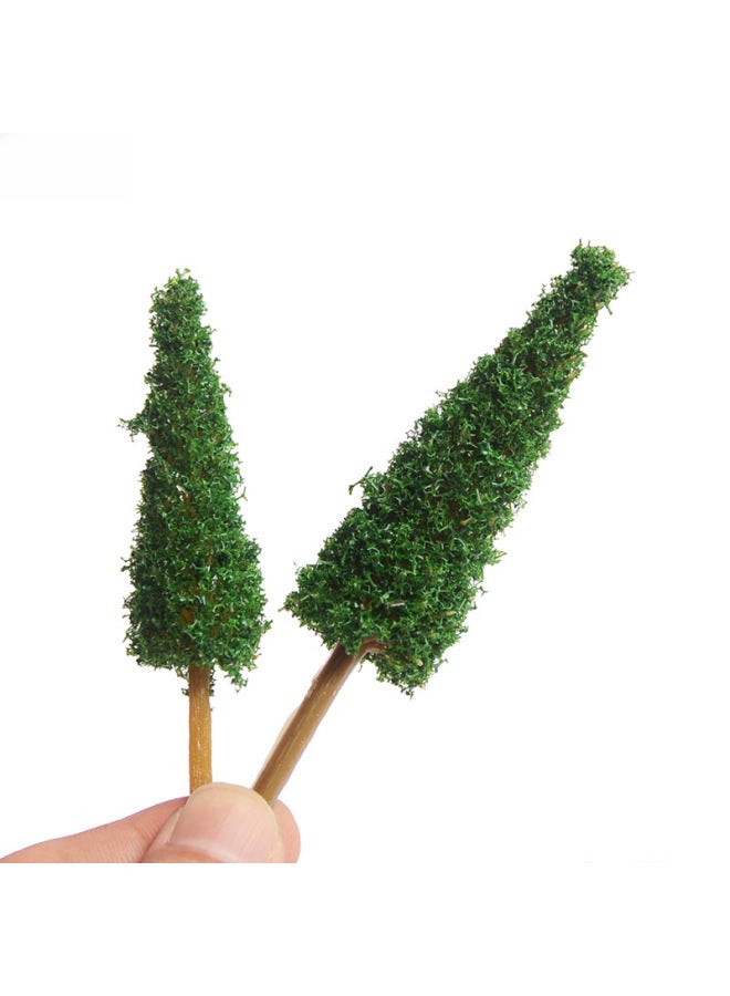 Handmade Scene Model Tree Landscaping Small Trees Plastic Ring Art Micro Landscape Finished Tree Sand Table Modeling Materials-Color:Light Green 17cm A Tree  - Image 5
