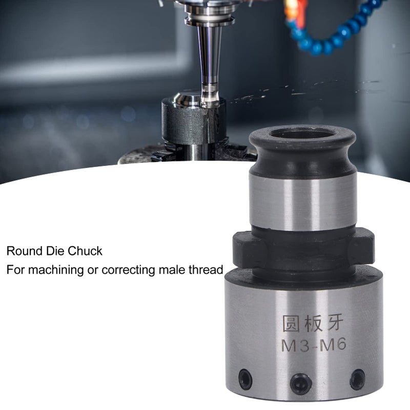 Carbon Steel GT12 Round Die Chuck With Hex Wrench For Lathe Tapping Drilling Milling Machines - Image 5