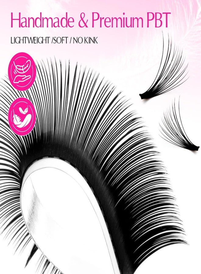 ARISON LASHES Easy Fan Lash Extensions Volume Eyelash Extension Auto Blooming Matte Black Volume Lasting Self Fanning Lashes Professional Supplies for Lash Artists(0.07-C-8-15Mix) - Image 3