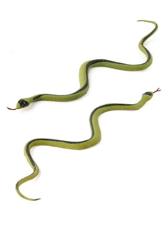 6-Piece Realistic Fake Snakes Toy Set, Fake Snake Prank Rubber Snake, Props Scary Snake Toy, Fake Snake Tricky Toy, Reptile Model Toy - Image 5