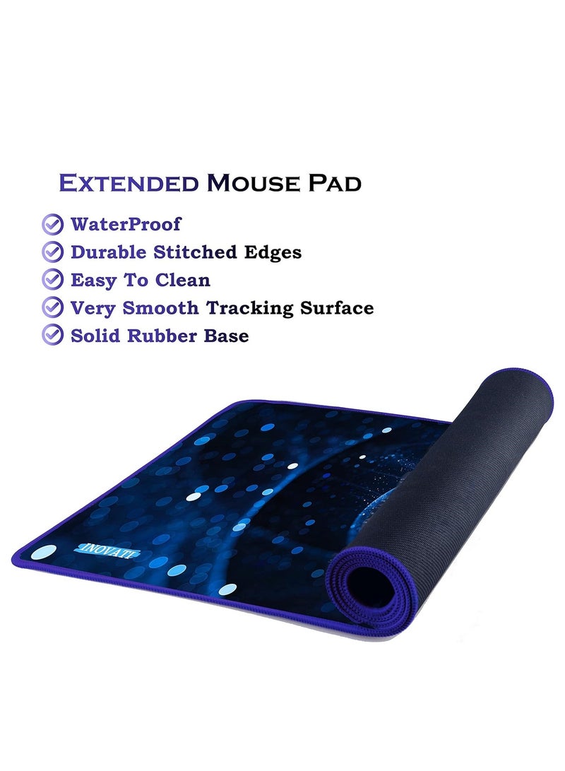 Extended Gaming Mouse Pad – Large Desk Mat 700×400×2mm for Laptop, Keyboard & Mouse – Galaxy Design - Image 3