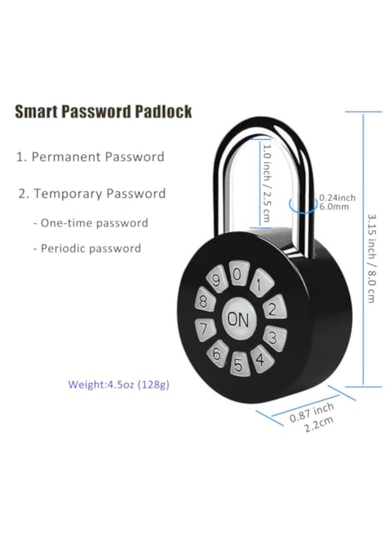 KASTWAVE - Smart Password Padlock, Combination Lock Waterproof, Password/Phone APP Control(iOS/Android) Padlock, Access Lock via Bluetooth & Pin Code, Lock Your Gate, Locker, and Storage - Image 1