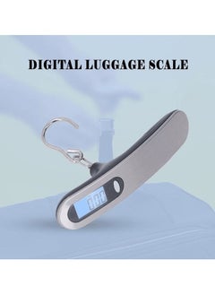 Digital Luggage Scale,1kg To 50kg Luggage Scale Weighing Travel Bag, Weight Checker Hanging Weight Scale With Belt 1 Pcs, KRAWN KW-39941