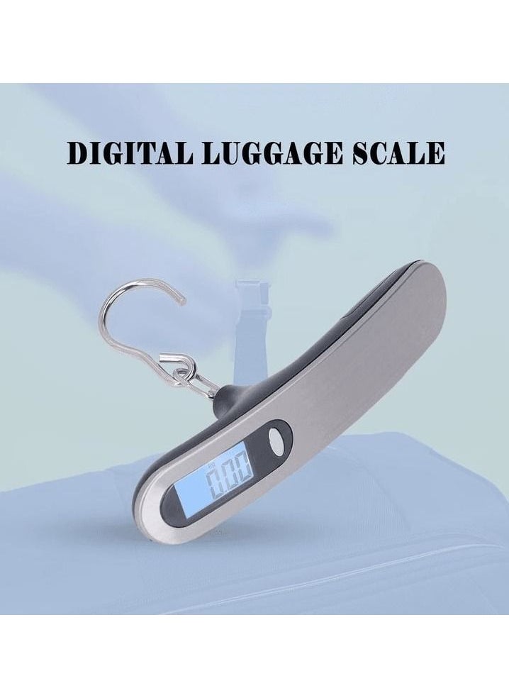 KRAWN - Digital Luggage Scale,1kg To 50kg Luggage Scale Weighing Travel Bag, Weight Checker Hanging Weight Scale With Belt 1 Pcs, KRAWN KW-39941 - Image 1