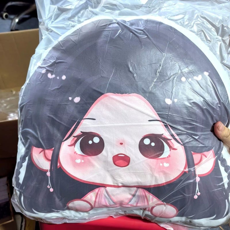 Fan Zhao Lusi White Deer Yu Shuxin Ju Jingyi supports peripheral cartoon-shaped big head cushion cushion gift - Image 4